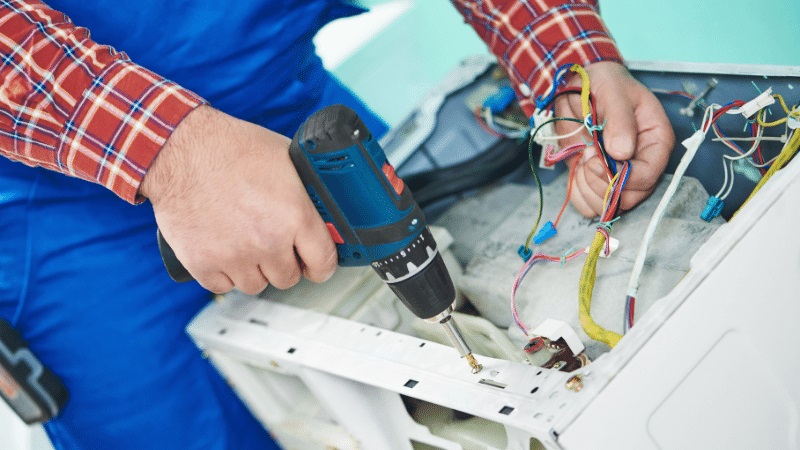 Elmadağ Carrier Carrier çamaşır makinesi kart tamiri – Su almama arızası orijinal parça ile giderildi. - Teknik servis örneği